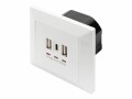 Digitus Steckdose mit USB-A & USB-C Ports, Unterputz-Montage