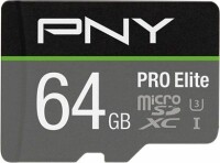 PNY       PNY micro-SDXC Pro Elite 64GB P-SDU64GV31100PRO-GE UHS-I