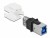 Bild 2 DeLock Keystone-Modul USB 3.0, A ? B, (f-f) Weiss