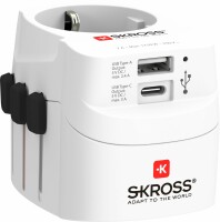 SKROSS    SKROSS World Travel Adapter 1.302462 PRO Light USB (AC)