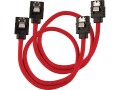 Corsair SATA3-Kabel Premium Set Rot 30 cm, Datenanschluss Seite