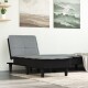 vidaXL Chaiselongue Hellgrau Stoff