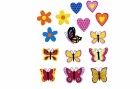 Glorex Moosgummi Sticker Schmetterlinge 27-teilig