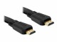 DeLock Kabel flach HDMI - HDMI, 5 m, Schwarz