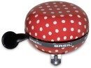 BASIL Fahrradklingel Big Bell Polkadot, Rot/Weiss, Klingeltyp