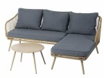 COCON Loungeset Morcote, Beige/Grau, 4 Sitzplätze, Material