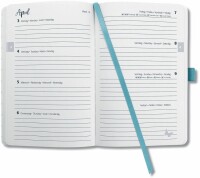 JOLIE Agenda Beauty 2025 J5346 1W/2S confetti blau ML