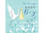 Cart Glückwunschkarte Welcome Baby Boy 16 x 16 cm