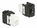 DeLock Keystone-Modul RJ45 - LSA, Cat.6A werkzeugfrei, geschirmt