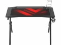 Ultradesk Gaming Tisch Action V2 Schwarz, Beleuchtung: Nein