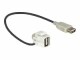 DeLock Keystone-Modul USB2.0, A - A, (f-f) 110° gewinkelt