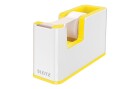 Leitz Tischabroller Duo Colour Weiss/Gelb, Material: Polystyrol