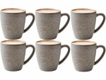 Bitz Kaffeetasse 190 ml, 6 Stück, Grau/Crème, Material