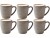 Bild 0 Bitz Kaffeetasse 190 ml, 6 Stück, Grau/Crème, Material