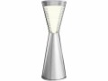 xoxo design ag Akku-Tischleuchte X8, 3W, 2700K, 28.1 cm, Silber, Dimmbar