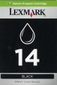 Lexmark Ink 14, black Return, 175 pages Z2320/X2650 Serie