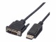 ROLINE Roline - Câble DVI - DisplayPort (M) - DVI-D