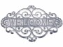 Chic Antique Schild Welcome 20 x 28 cm, Grau, Motiv