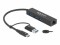 Bild 3 DeLock USB-Hub 3.0 Typ-C + LAN, Stromversorgung: USB, Anzahl