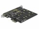 Bild 2 DeLock Host Bus Adapter PCIe x1 Karte zu 2x