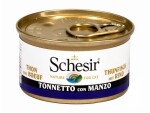 Schesir Nassfutter Thunfisch & Rind in Gelée, 85 g