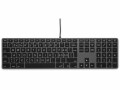 LMP Tastatur USB Grosse Beschriftung WinOS Grau, Tastatur