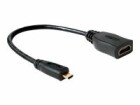 DeLock Micro-HDMI - HDMI Adapter, schwarz