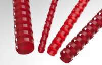 RENZ Plastikbinderücken 6mm A4 17060221 rot, 21 Ringe 100
