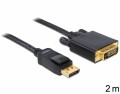 DeLock Kabel DisplayPort - DVI-D, 2 m, Kabeltyp: Anschlusskabel
