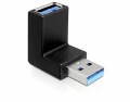 DeLock USB3.0 Winkeladapter: A-Buchse zu A-Stecker, für