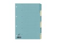 Büroline Register A4, 1 Reihe, 6 Tabs Blau/Beige, Einteilung