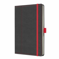 CONCEPTUM Notizbuch A5 CO695 grey-red, dots 194 Seiten, Kein