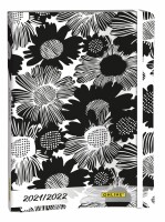 ONLINE    ONLINE Creative Diary A5 7393 18M Black'n White Flowers
