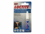 Loctite Klebstoff 401, 1 Stück, Transparent, Geeignete