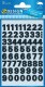 Z-DESIGN  Letters                schwarz - 3781      9,5mm,Univers Medium   2 Blatt