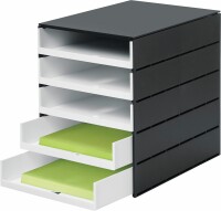 STYRO Schubladenbox PRO schwarz 14-8001.92 5 Fächer