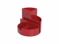 Maul Stiftehalter MAULrundbox Rot, Material: Kunststoff