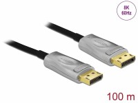 DeLock Optisches Kabel DisplayPort - DisplayPort, 100 m, 8K