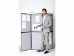 Bi-Office Moderationswand 90 cm x 60 cm, Grau, Breite