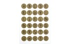 Artoz Buchstabensticker Alphabet 6 Stück Braun, Motiv