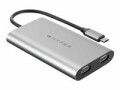 HYPER Adapter Dual 4K USB Type-C - HDMI, Kabeltyp