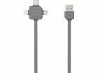 Allocacoc USB Kabel mit 3 Steckern