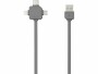 Allocacoc USB-Ladekabel USB A - Micro-USB B/Lightning/USB C
