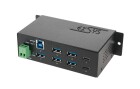 EXSYS USB-Hub EX-1197HMS, Stromversorgung: Terminal Block, USB