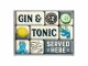 Nostalgic Art Magnet-Set Gin & Tonic 1 Stück, Mehrfarbig, Detailfarbe