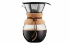 Bodum Kaffeebereiter Pour Over 1 l, Beige, Materialtyp: Glas