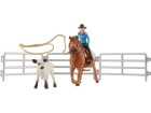 Schleich Spielfigurenset Farm World Team Roping mit Cowgirl