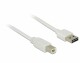 DeLock USB2.0 Easy Kabel, A-B, 5m, Weiss, Typ