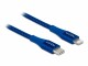 DeLock USB-Kabel USB C - Lightning 0.5 m, Blau