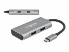 DeLock USB 3.1 Hub, Stromversorgung: USB, Anzahl Ports: 4